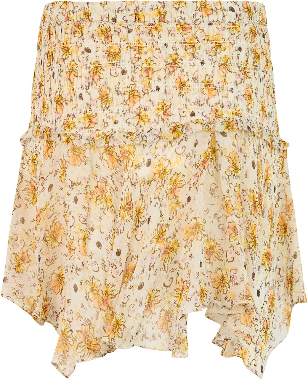 Isabel Marant Skirt with floral pattern Geel