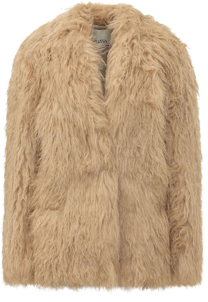 Isabel Marant Mylae Giacca Soffice con Revers Beige