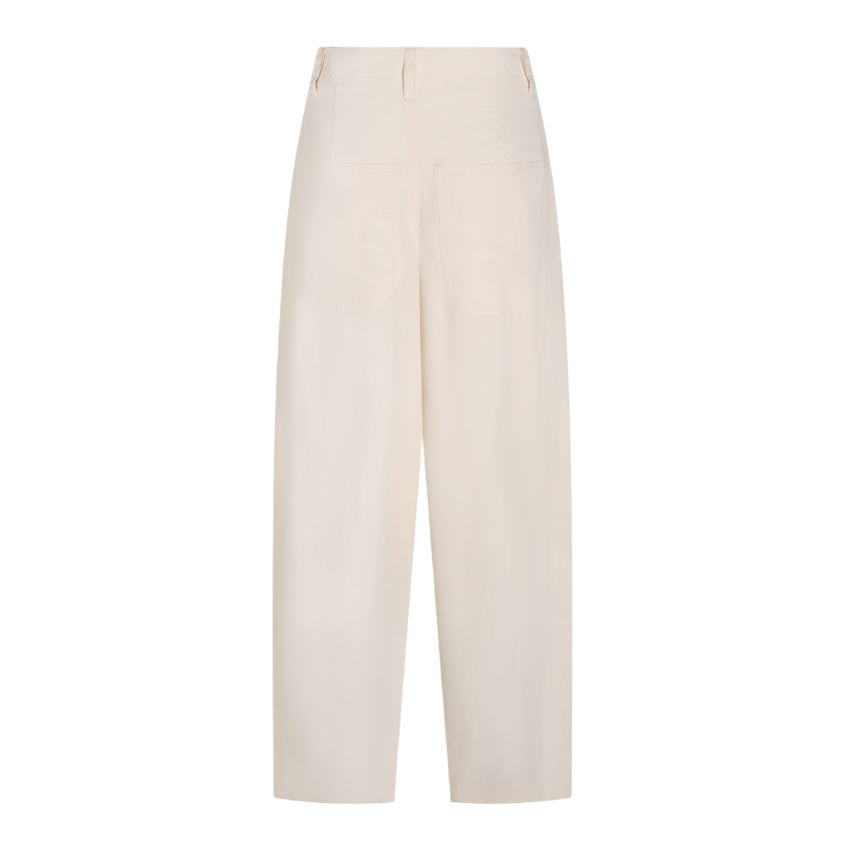 Isabel Marant High-Waisted Trousers with Gathered Detail and Metallic Accents Neutraal