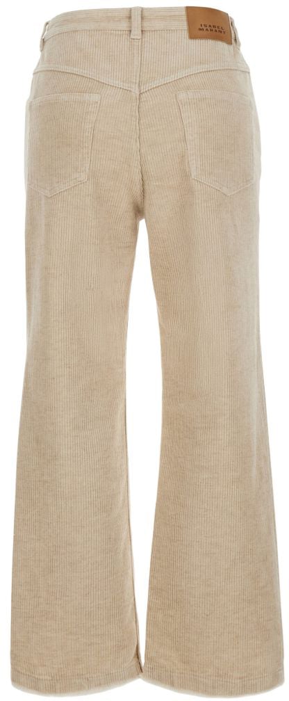 Isabel Marant Trousers Ecru Wit