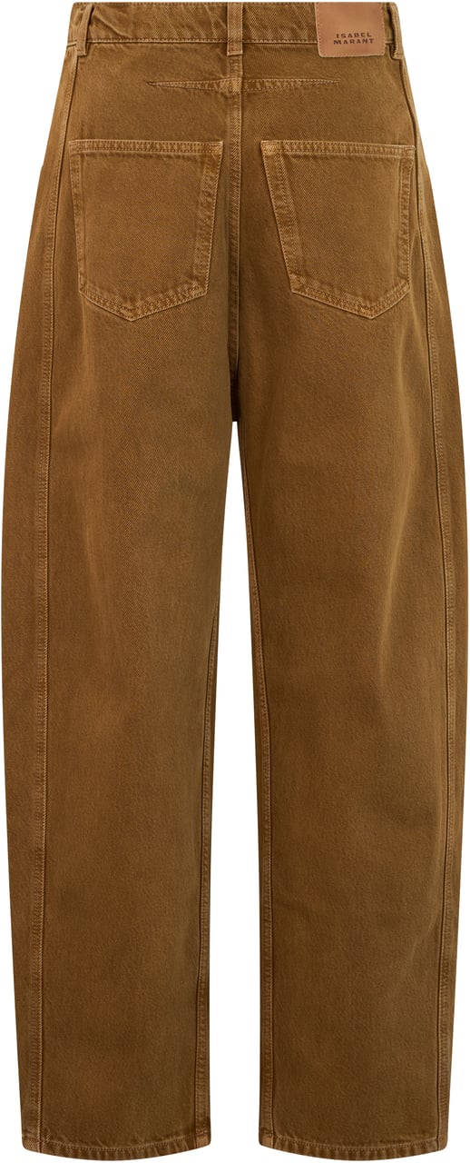 Isabel Marant Pants with Loose Fit Bruin