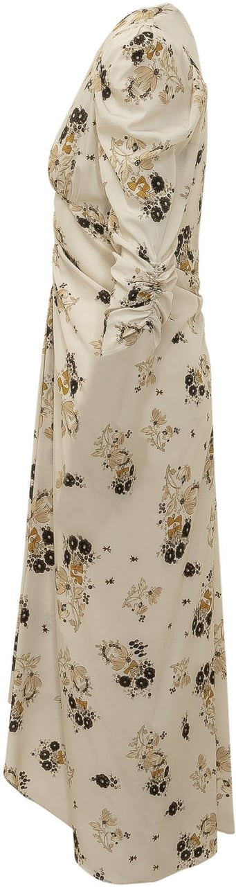 Isabel Marant Albini Abito Midi Drappeggiato Wit