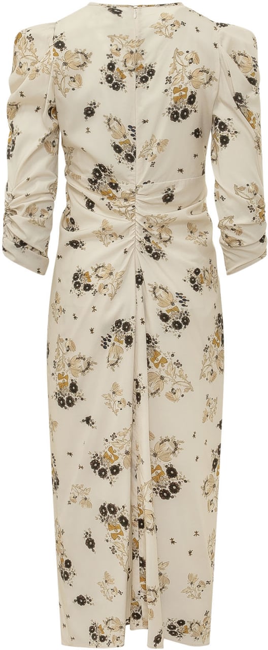 Isabel Marant Albini Abito Midi Drappeggiato Wit