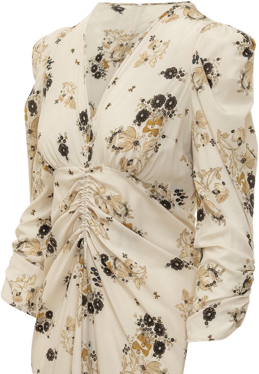 Isabel Marant Albini Abito Midi Drappeggiato Wit