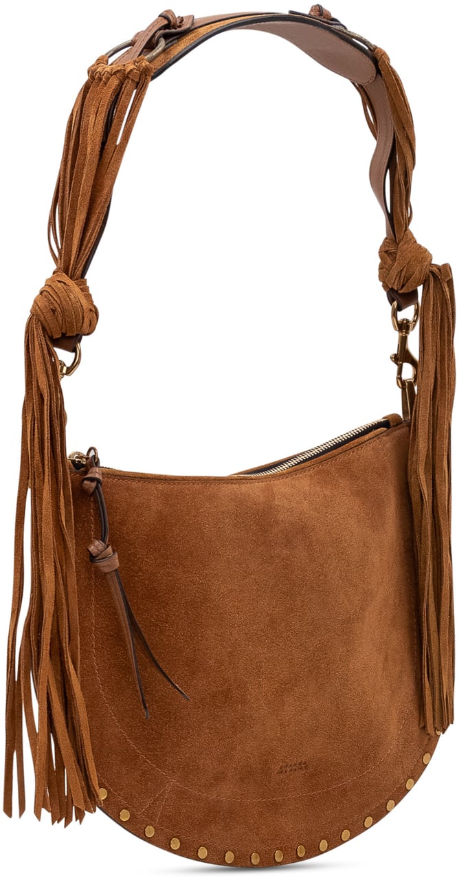 Isabel Marant Borsa Oskan in Pelle Scamosciata Beige