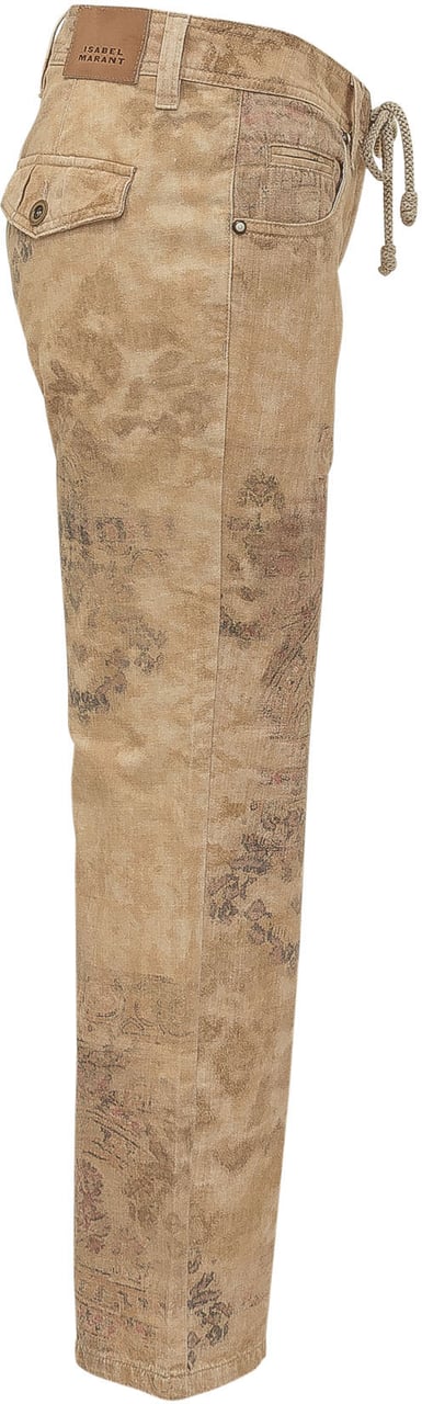 Isabel Marant Pantaloni con Tasche e Passanti Beige