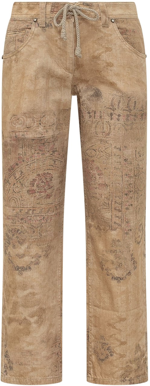 Isabel Marant Pantaloni con Tasche e Passanti Beige