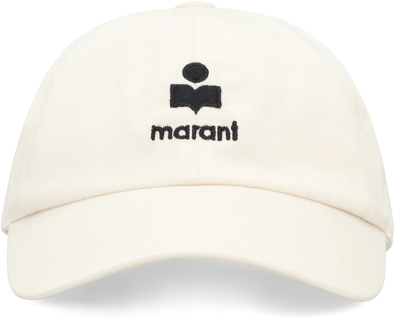 Isabel Marant Baseball cap Tomas with logo Wit