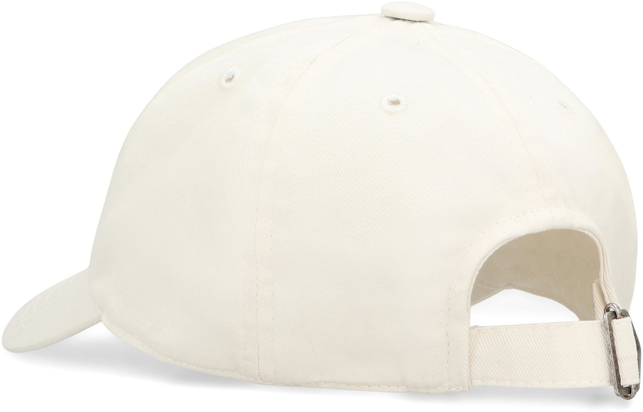 Isabel Marant Baseball cap Tomas with logo Wit