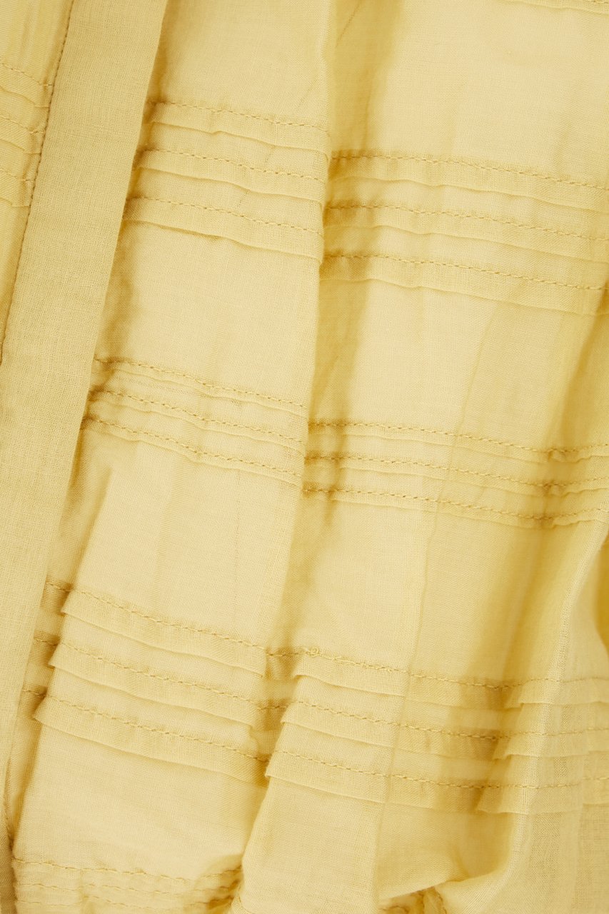 Isabel Marant Marant Etoile Mustard cotton blouse Geel