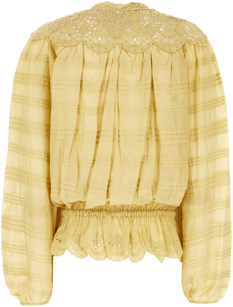 Isabel Marant Marant Etoile Mustard cotton blouse Geel
