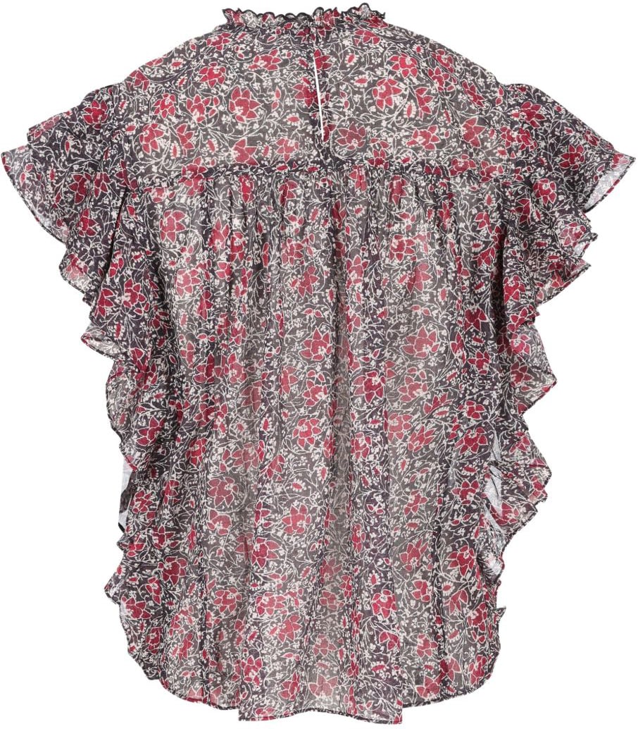 Isabel Marant Top Crushed Berry Donkergrijs