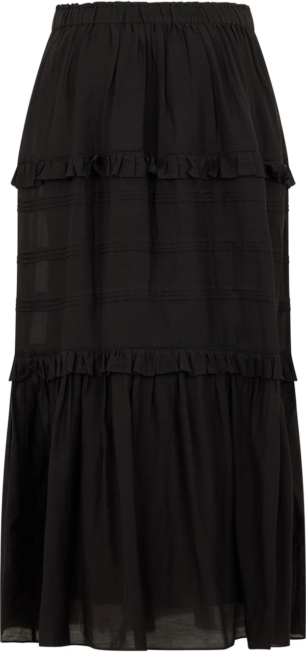 Isabel Marant Long skirt in a mix of cotton and polyester Zwart