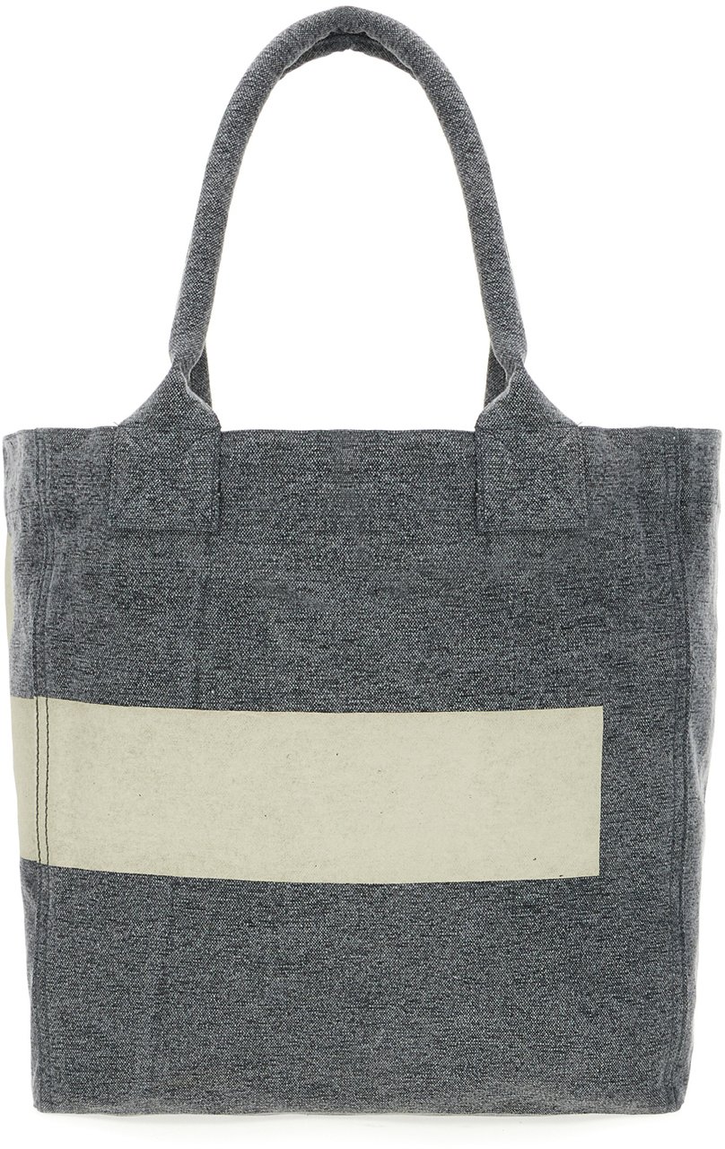 Isabel Marant Isabel Marant Melange grey cotton small Yenky shopping bag Grijs