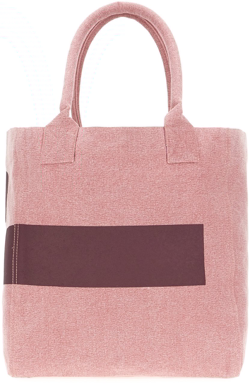 Isabel Marant Isabel Marant Melange pink cotton small Yenky shopping bag Roze