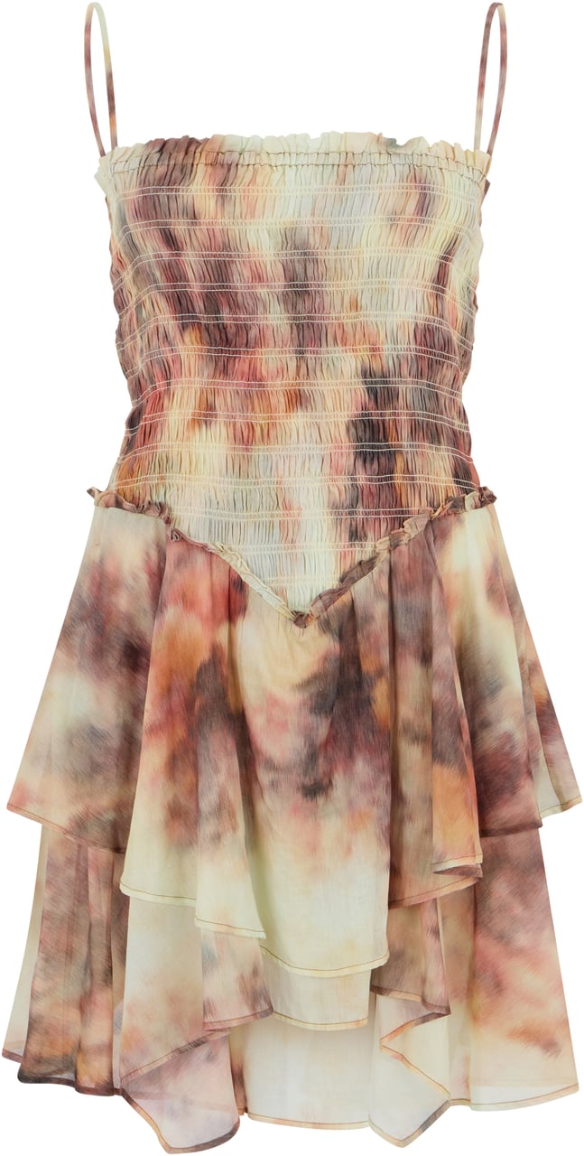 Isabel Marant Anka dress in printed cotton voile Divers