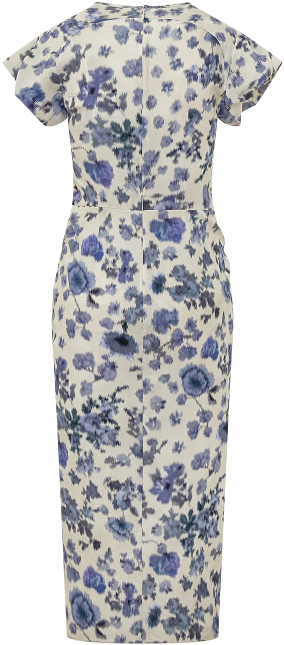 Isabel Marant Abito Terenae con Stampa Floreale Lichtblauw