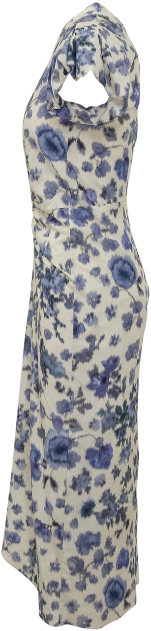 Isabel Marant Abito Terenae con Stampa Floreale Lichtblauw