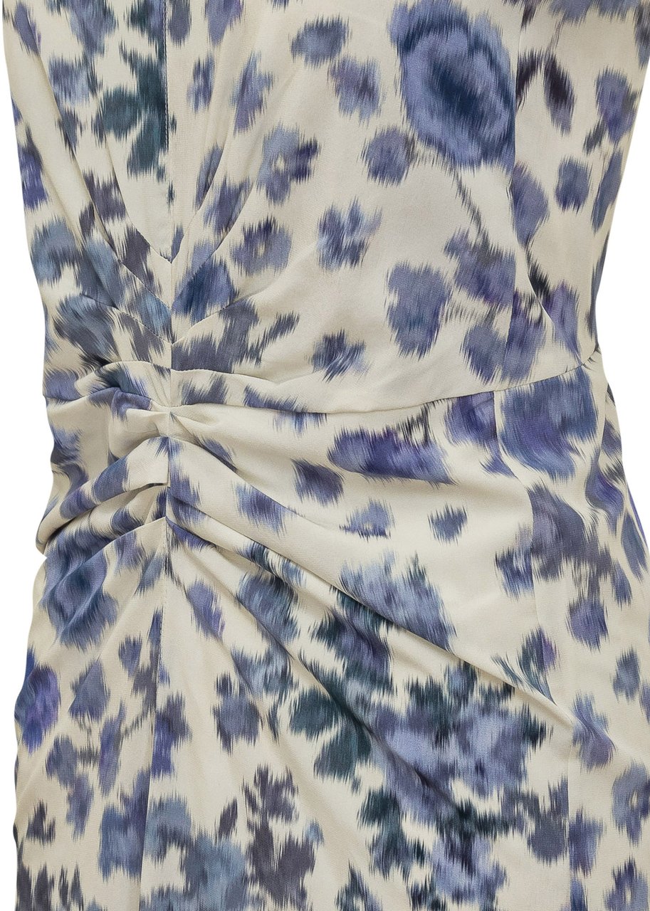 Isabel Marant Abito Terenae con Stampa Floreale Lichtblauw