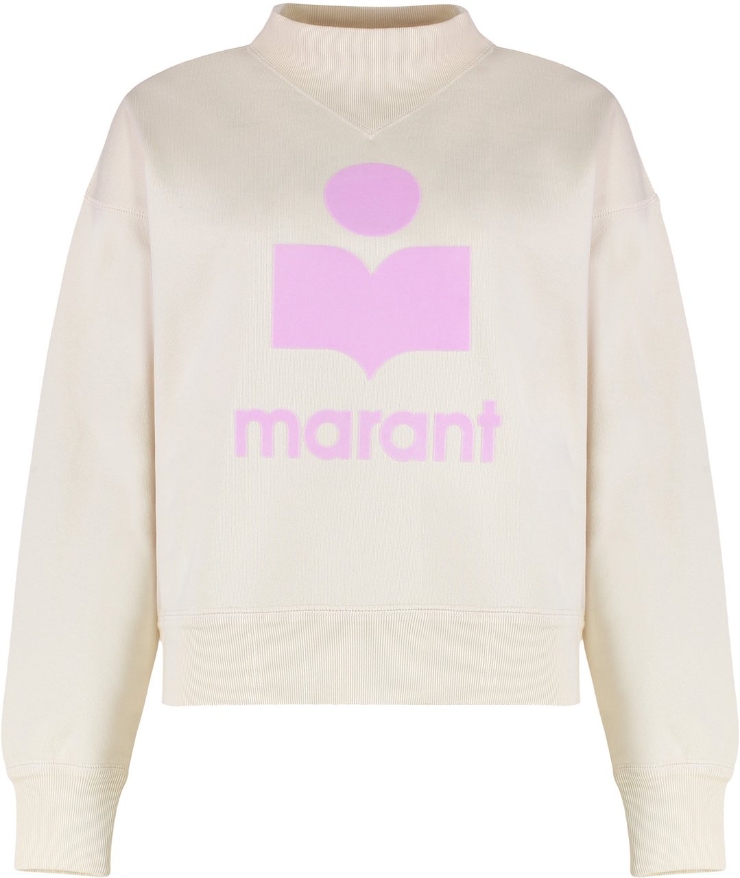 Isabel Marant Moby sweatshirt in cotton with logo Wit