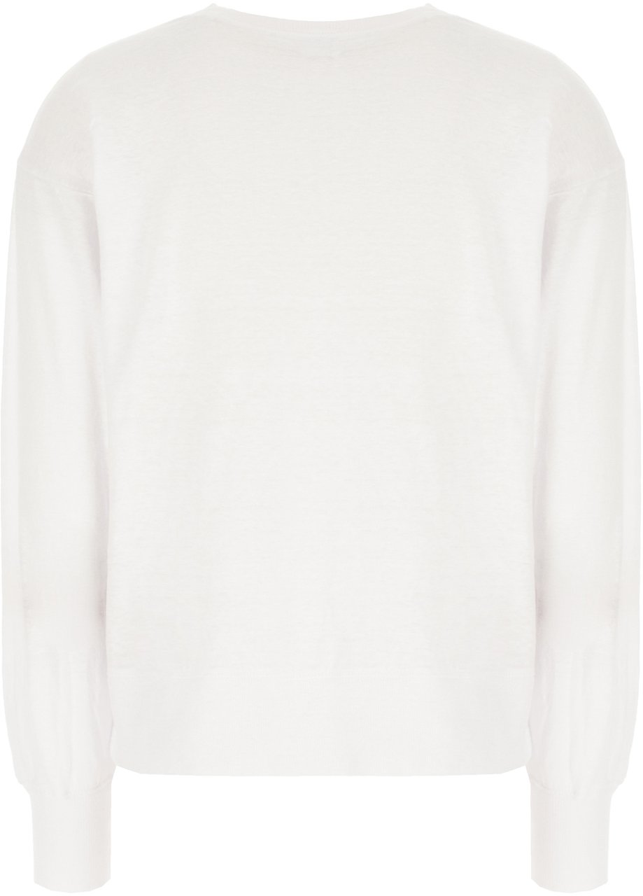 Isabel Marant Marant Etoile Chalk linen sweatshirt Wit