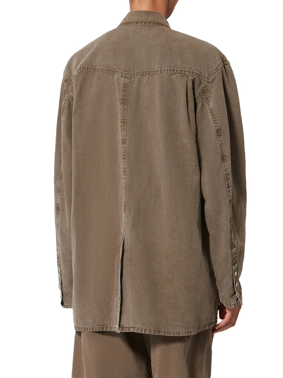 Isabel Marant Double-Breasted Boxy Jacket with Notched Lapels Bruin