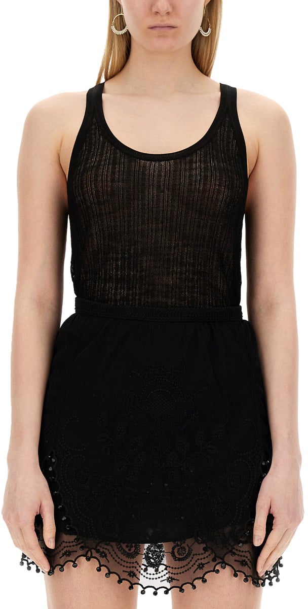 Isabel Marant TOP "DORSIA" Zwart