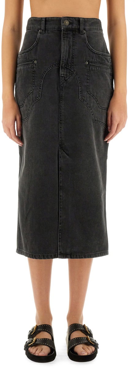 Isabel Marant "BRITT" SKIRT Zwart