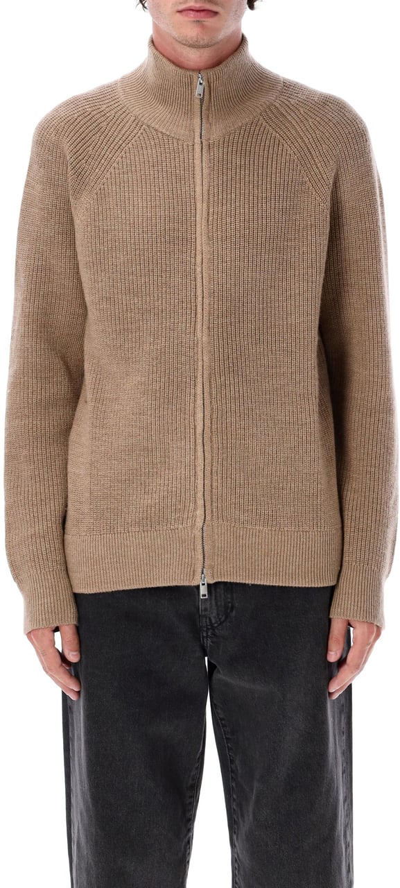 Isabel Marant Benet Zip Knit Marrone Beige