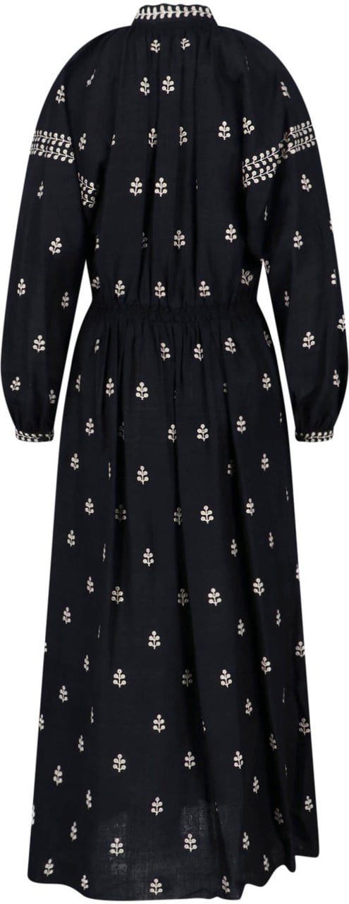 Isabel Marant Black Dress with Flattering Silhouette Zwart