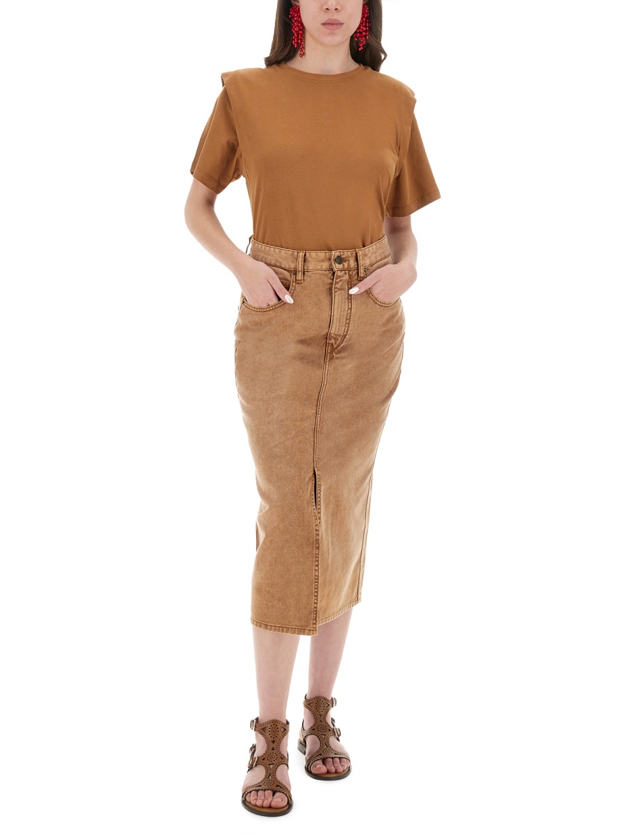 Isabel Marant COTTON T-SHIRT Beige