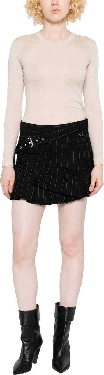 Isabel Marant Black Ilona Crew Neck Pullover Neutraal