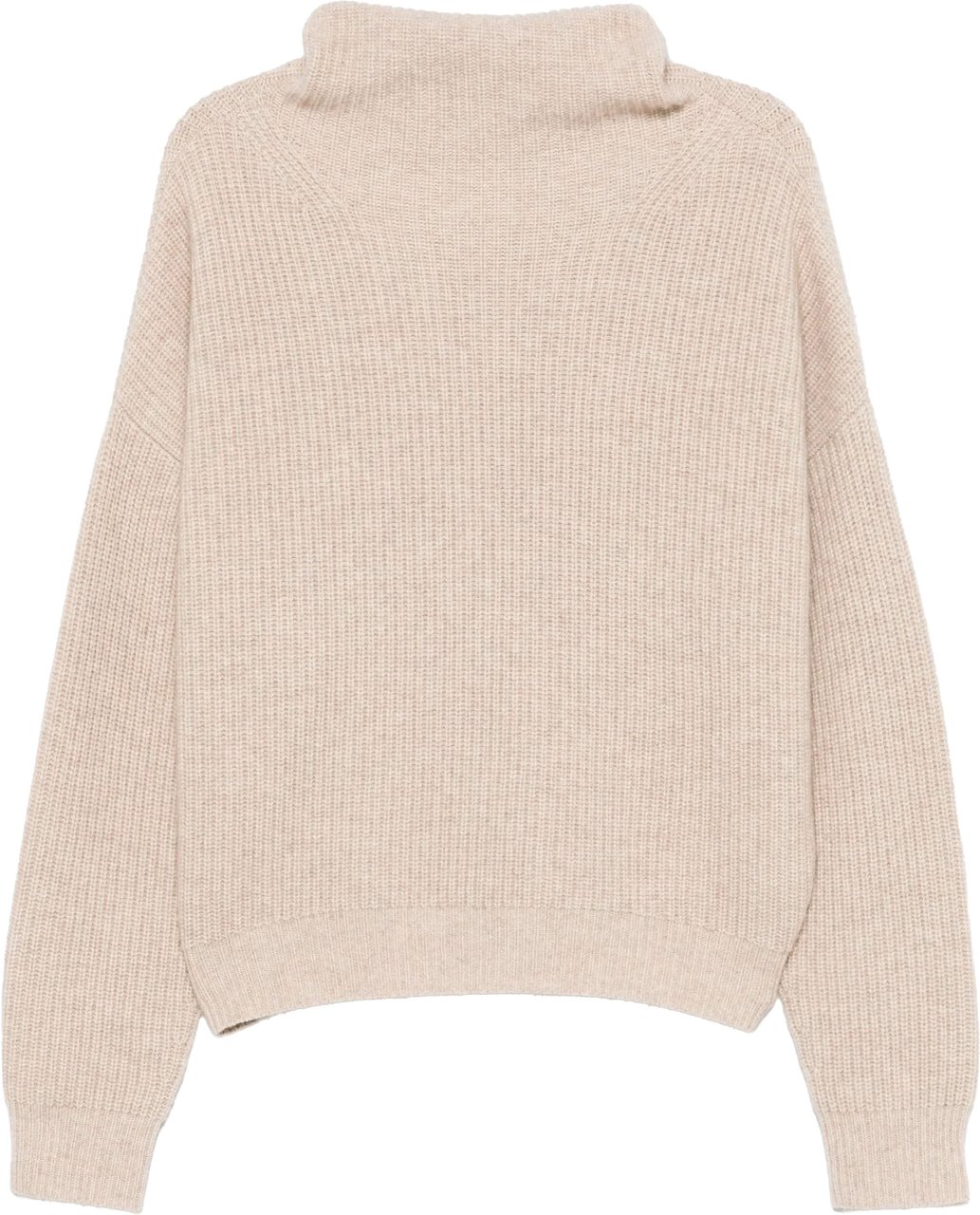 Isabel Marant Neutral Brooke Ribbed Knit Pullover Neutraal