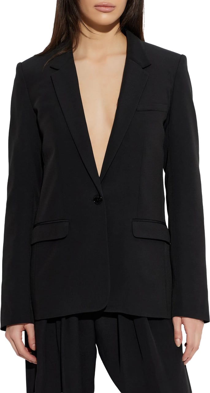 Isabel Marant Black Feray Tailored Notched Jacket Zwart