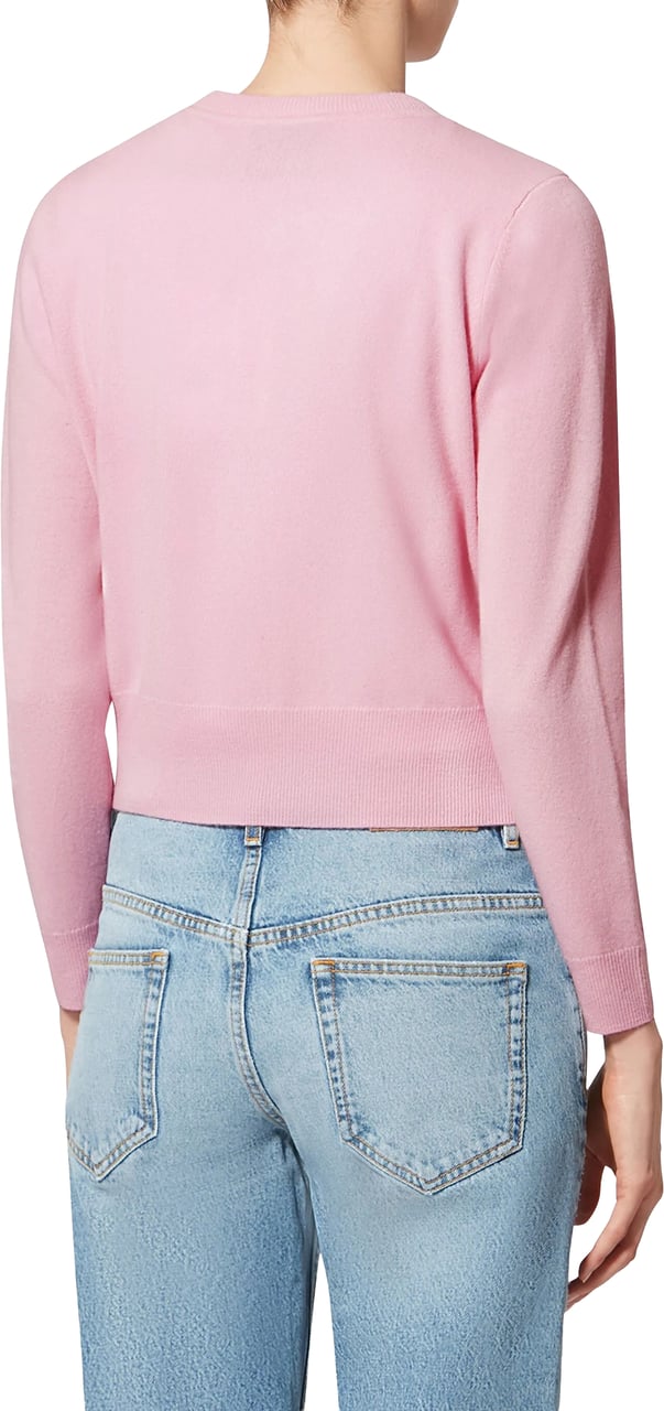 Isabel Marant Neutral Idesia Cropped Merino Cardigan Neutraal