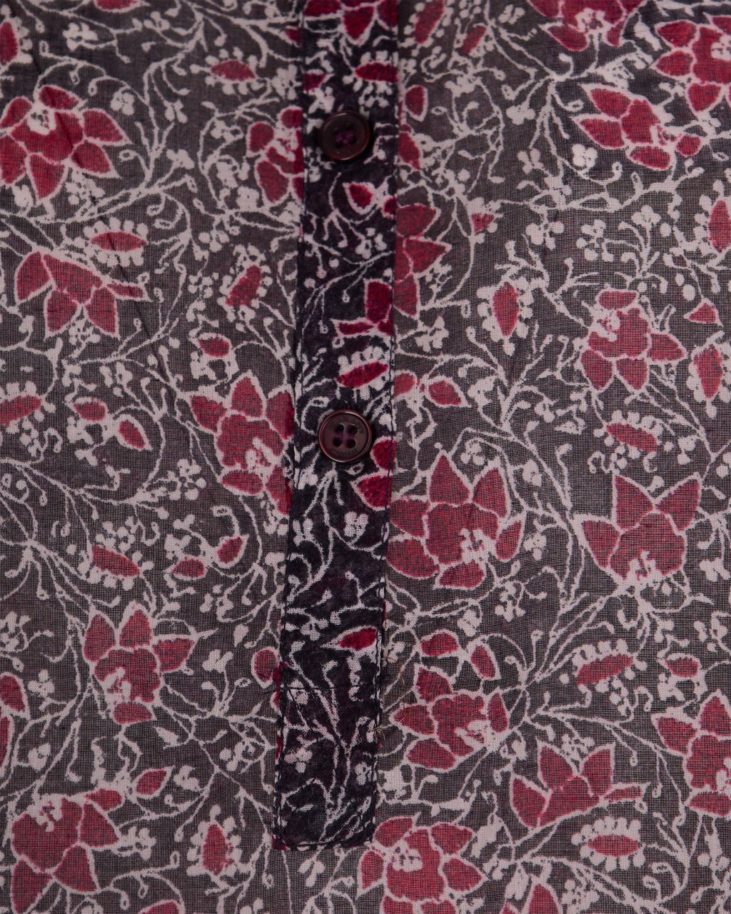 Isabel Marant Organic Cotton Voile Blouse with Floral Print Grijs