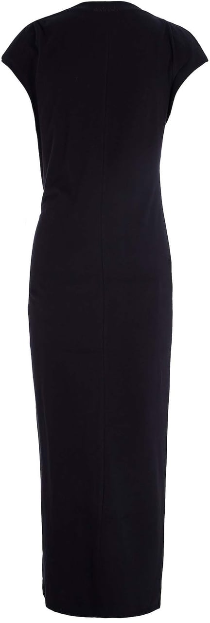 Isabel Marant Boat-Neck Jersey Long Dress Zwart