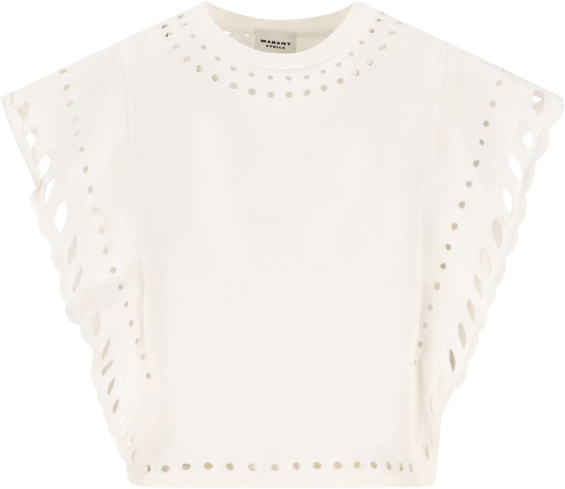 Isabel Marant Top Ecru Wit