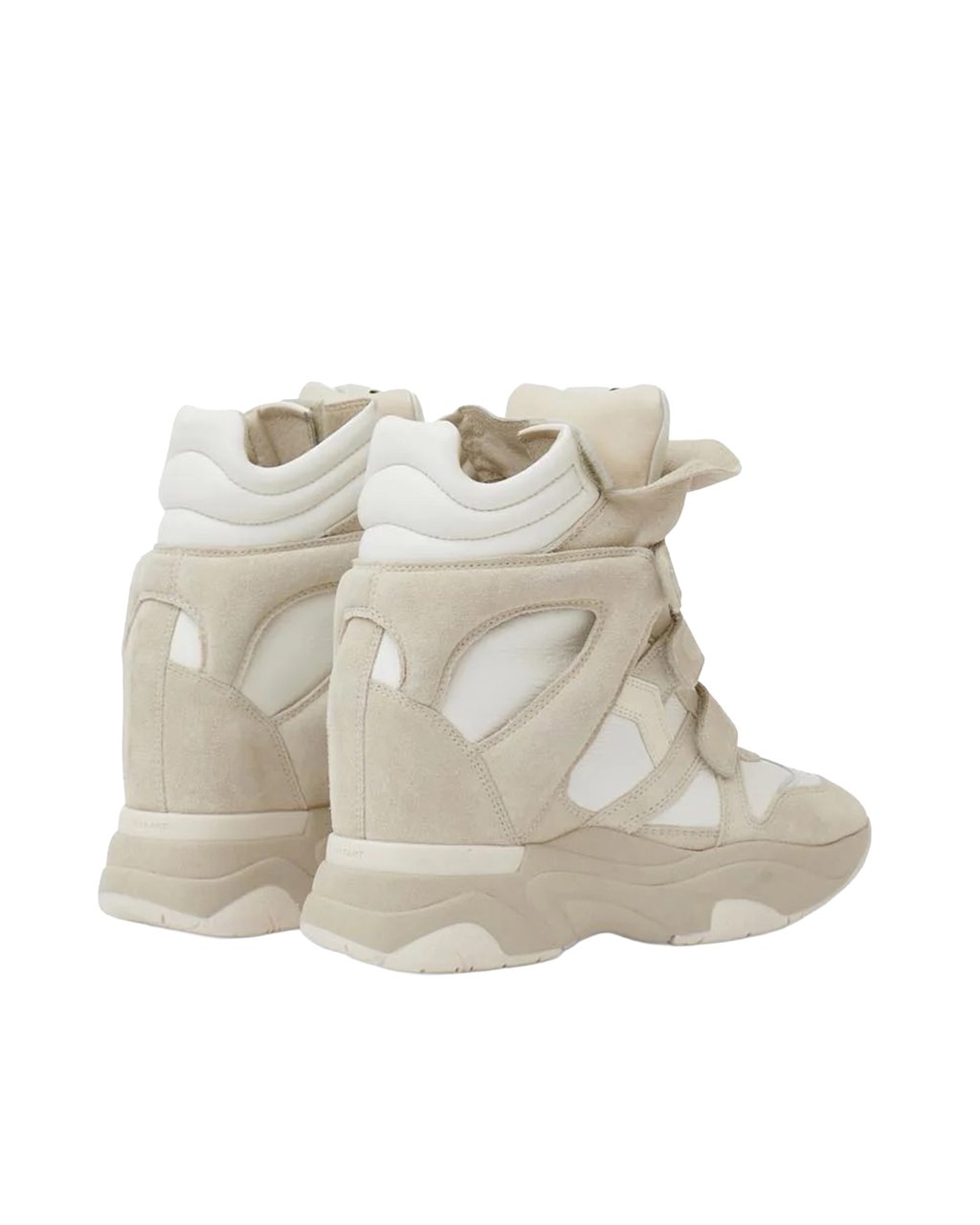 Isabel Marant White Balskee Suede Sneakers Neutraal