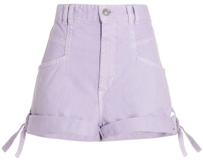 Isabel Marant Purple Cotton Shorts Divers
