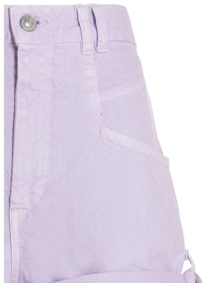 Isabel Marant Purple Cotton Shorts Divers