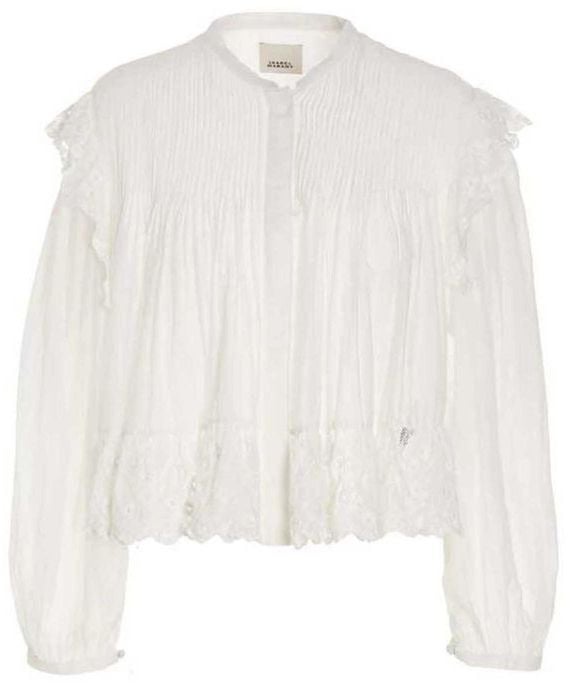 Isabel Marant White Viscose Top Wit