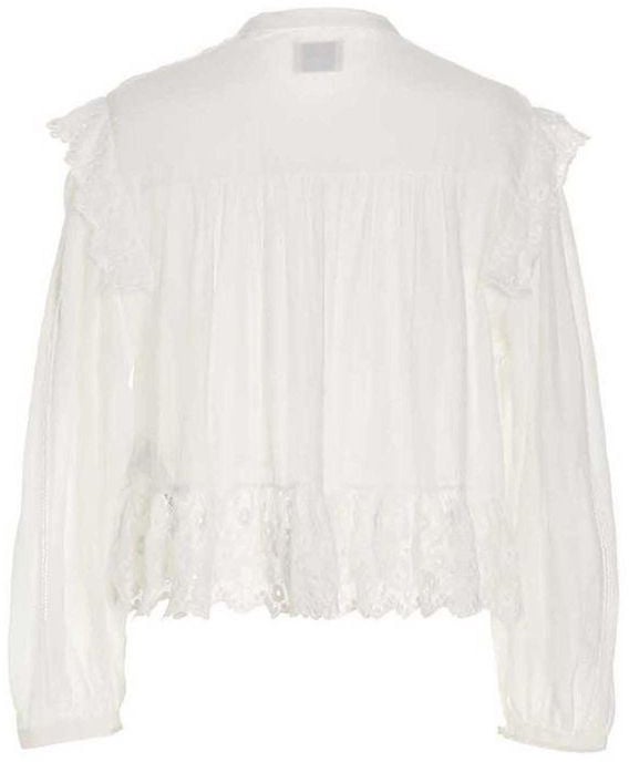 Isabel Marant White Viscose Top Wit