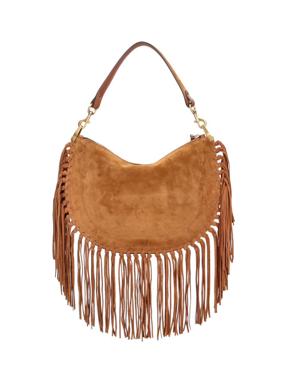 Isabel Marant Brown Oskan Soft Suede Shoulder Bag Bruin