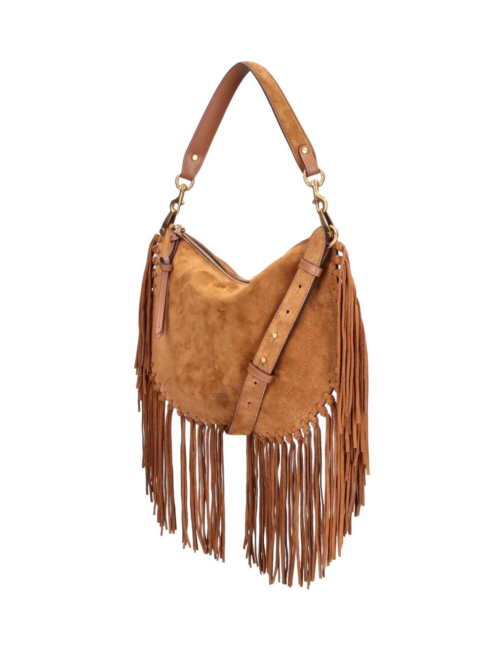 Isabel Marant Brown Oskan Soft Suede Shoulder Bag Bruin