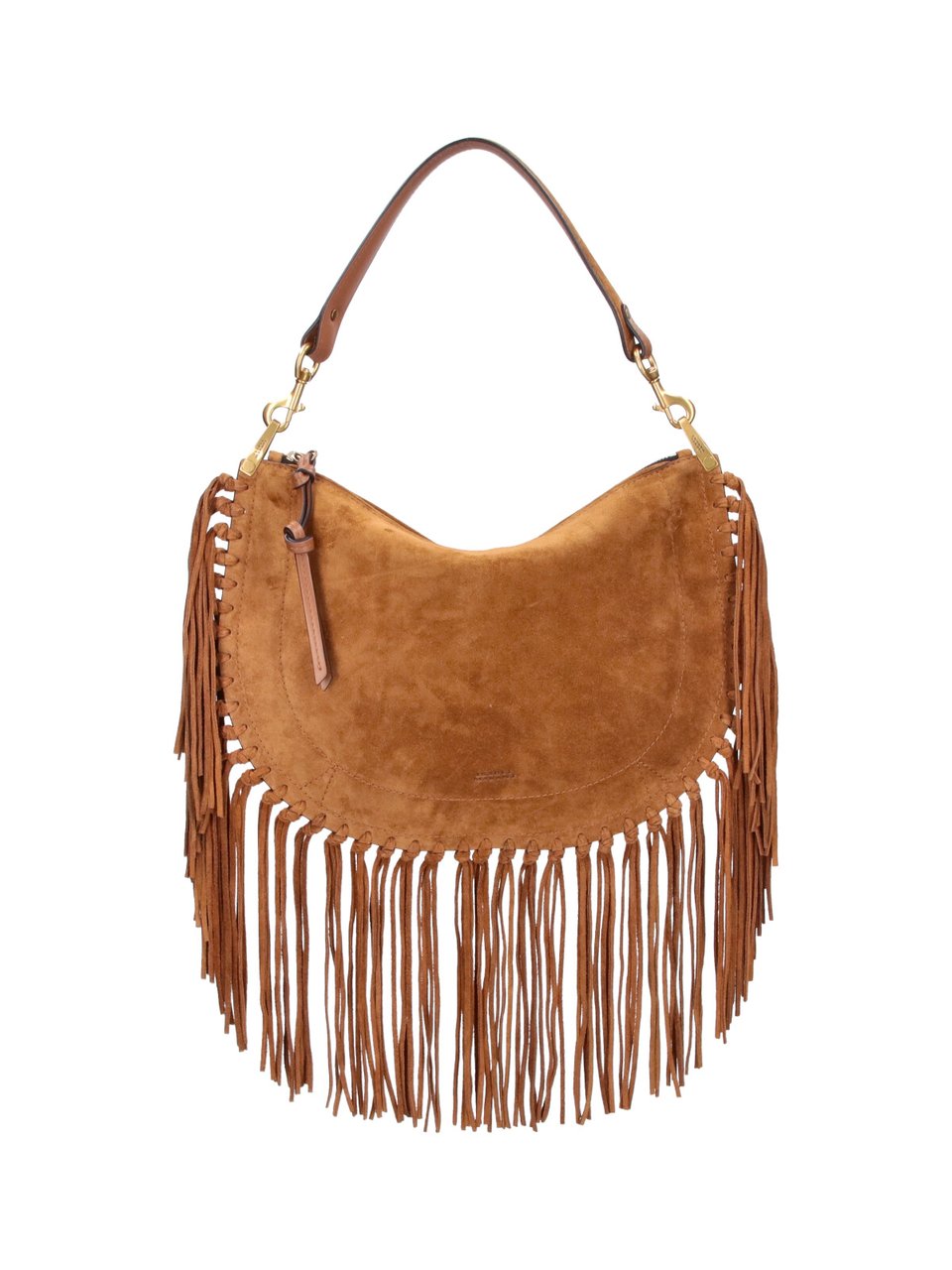 Isabel Marant Brown Oskan Soft Suede Shoulder Bag Bruin