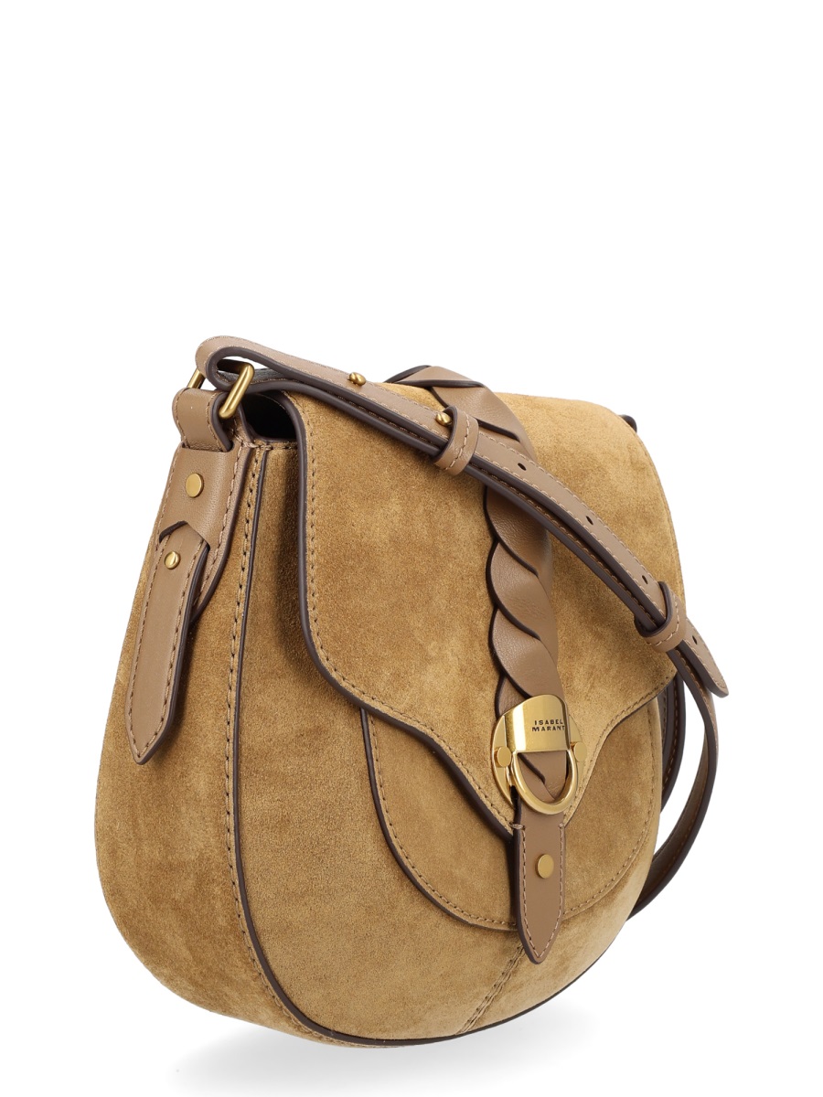 Isabel Marant Neutrals Altay Suede Saddle Shoulder Bag Neutraal