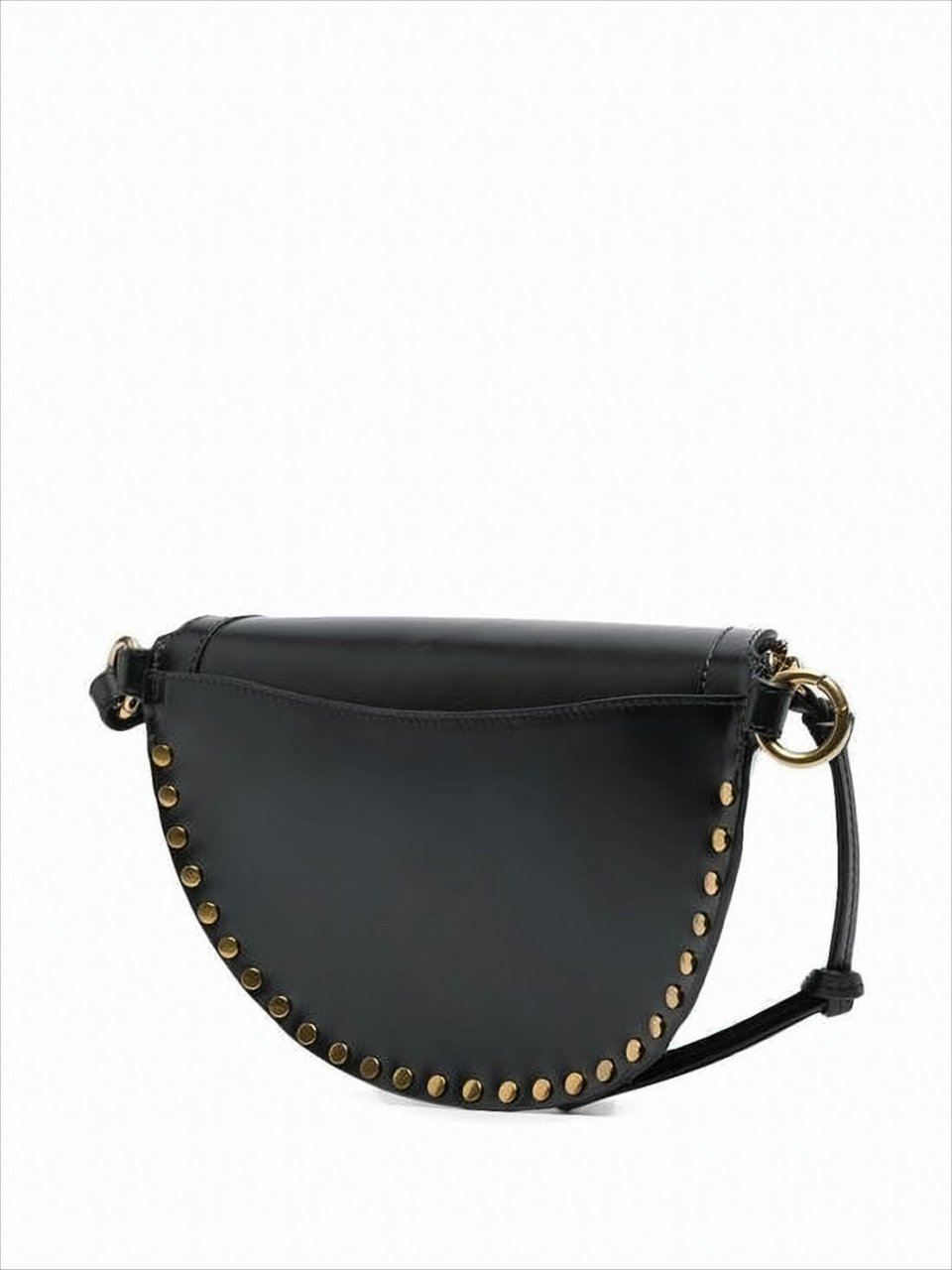 Isabel Marant Marsupio Skano Crescent Studded Leather Belt Bag Zwart