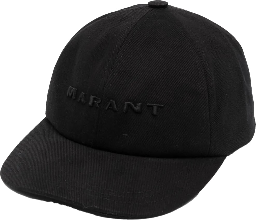 Isabel Marant casquette tyron a logo brode Zwart