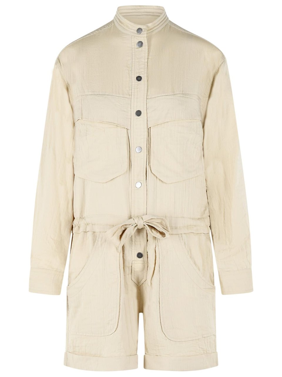 Isabel Marant 'Betyna' One-Piece Jumpsuit In Beige Cotton Blend Neutraal